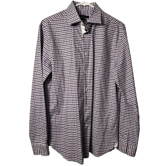 John Varvatos Other - John Vervatos Gingham Button Down Men's Shirt M 15.5 34/35 NWOT